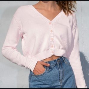 Brandy Melville light pink Billie sweater